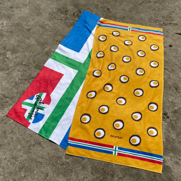 Set Eierbal + provincievlag handdoek-strandlaken (als set tijdelijk niet leverbaar)