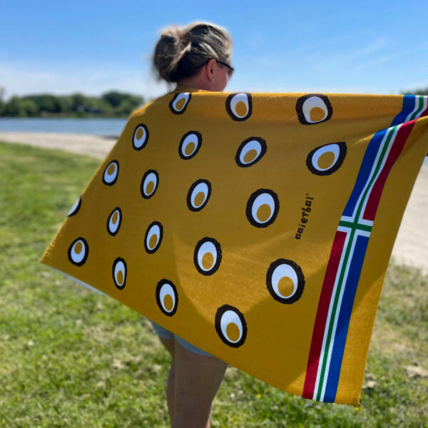 Eierbal handdoek-strandlaken
