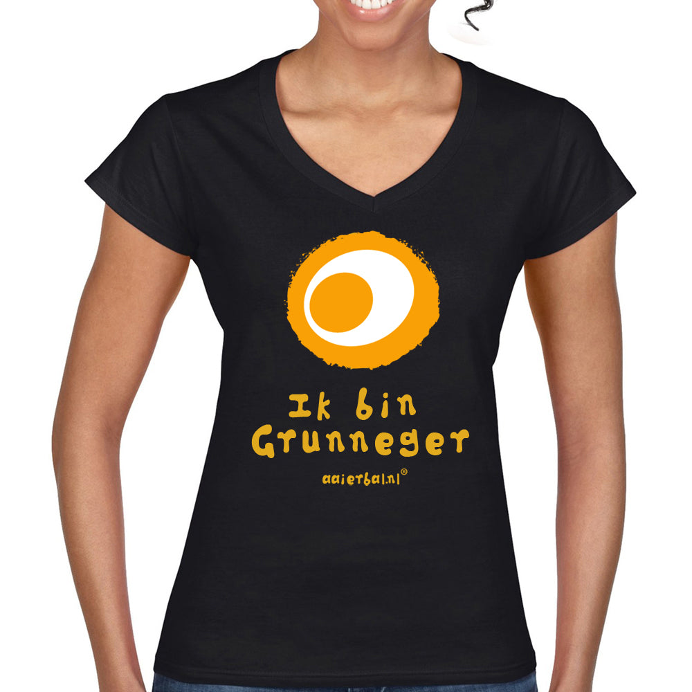 Ik bin Grunneger (v-hals)