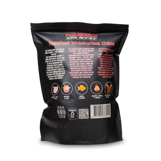 Vuur&Rook Low&Slow Whisky / Eiken Chunks 1,5 kg