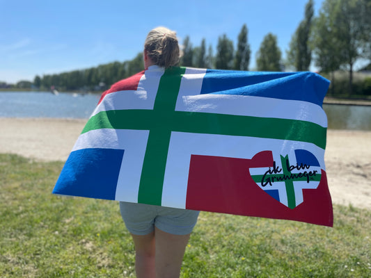 Groninger vlag handdoek-strandlaken