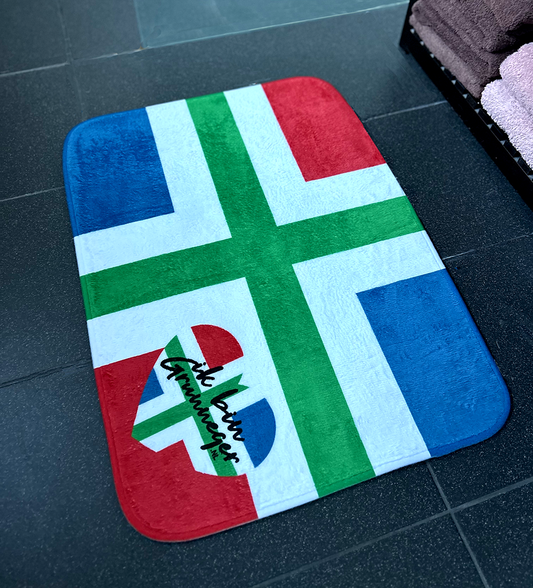 Grunneger vlag badmat (70x50cm)