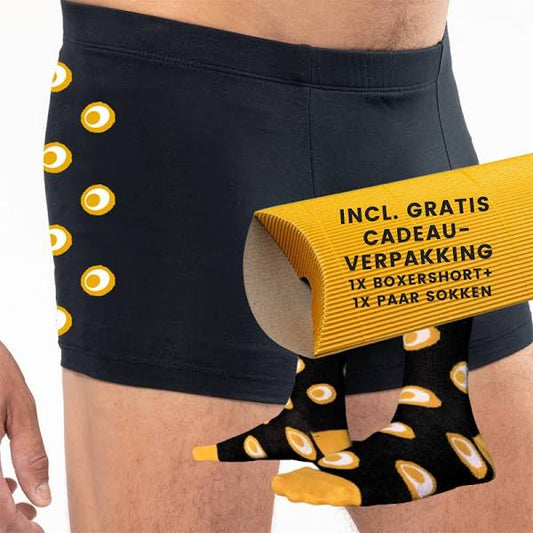 Eierbal boxershort + sok (Cadeauset)