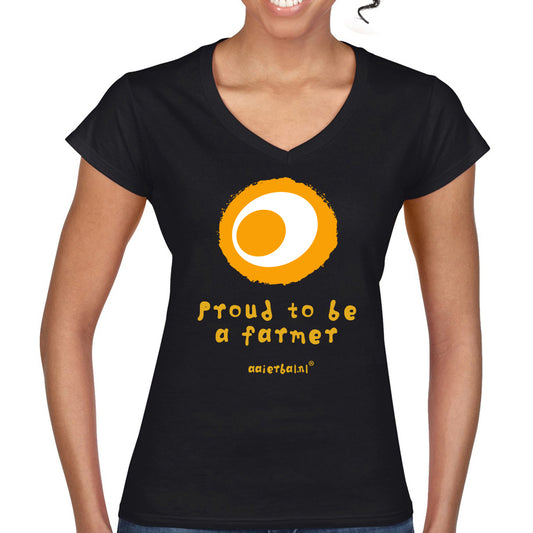 Proud to be a farmer (v-hals)