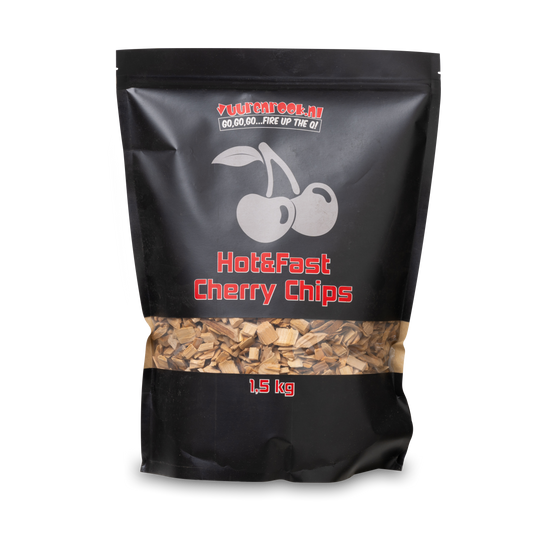 Vuur&Rook Hot&Fast Kersen Chips 1,5 kg